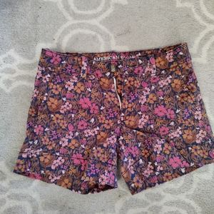 American Eagle Floral Trouser Midi Short